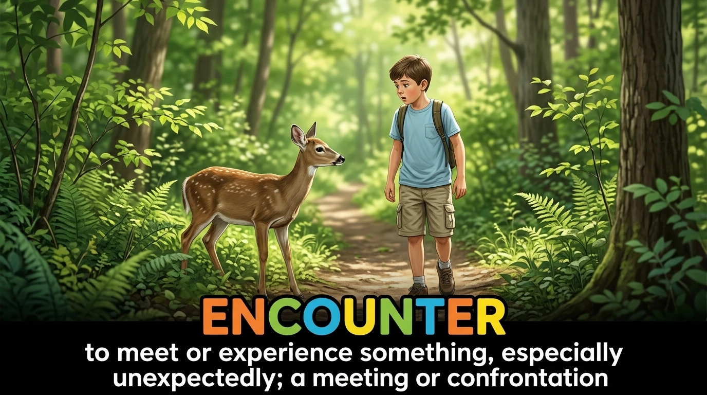 English Illustration for encounter